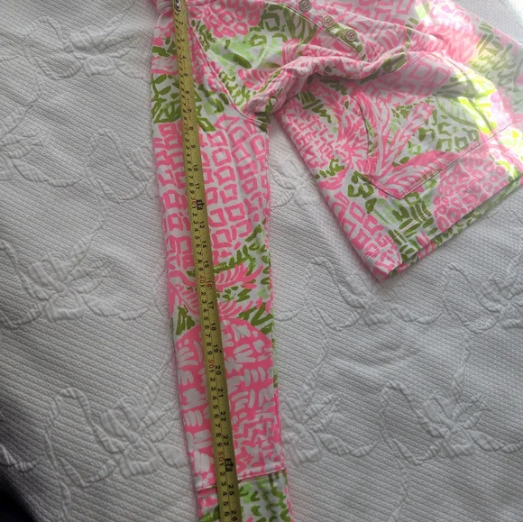 Lilly Pulitzer Pink and Green Patterned Blouse - Picture 10 of 11